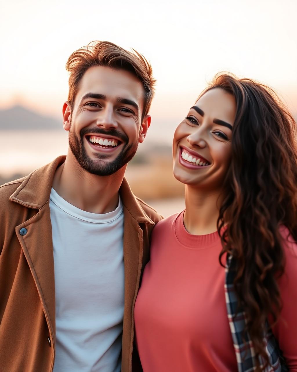 Happy couple who met on PJmatch